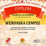 Dyplom Laureata Weronika Cempel.jpg